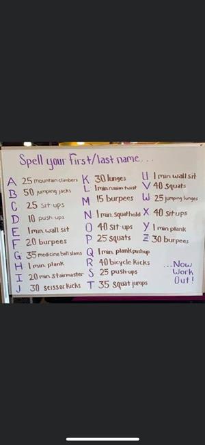 Name Workout 